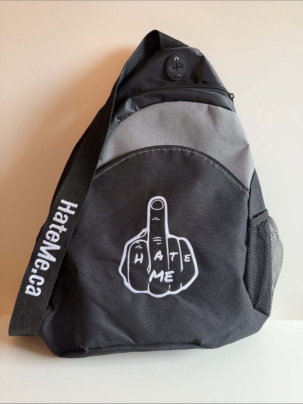 Black & Gray Sling Backpack